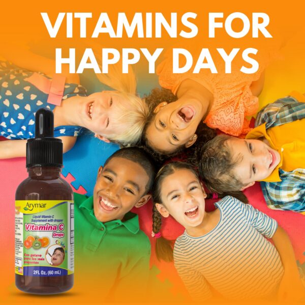 Version 1.0.0 Gotas vitamina c ARYMAR detalle empaque envase botella