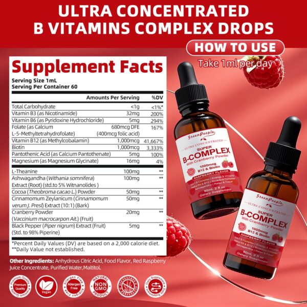 Frasco con etiqueta de sabor frambuesa natural