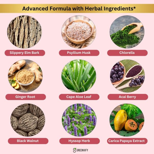 Version 1.0.0 ingredientes de aloe vera en suplemento Radiancy Peach Max GREENVIFY