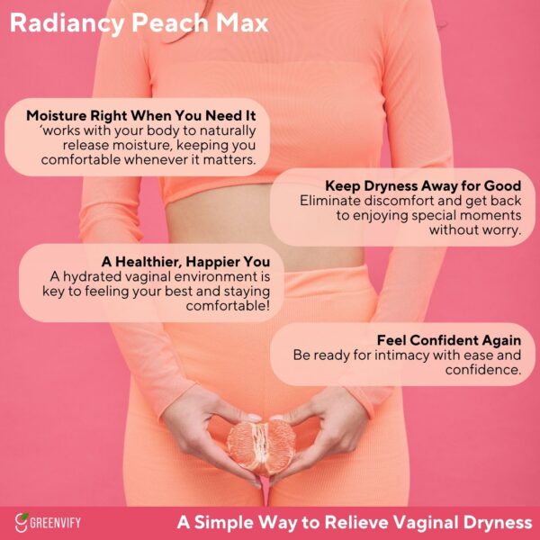 Version 1.0.0 Suplemento vegano GREENVIFY Radiancy 60 cápsulas para salud femenina