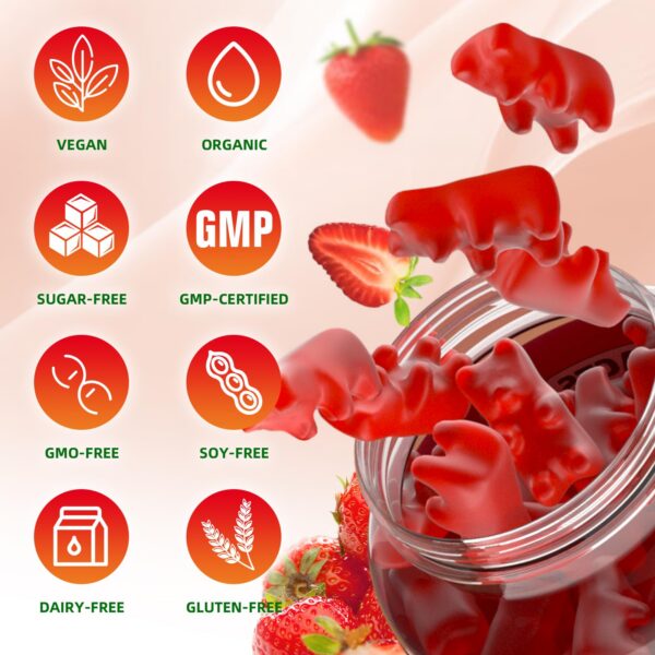 Vista lateral de la botella