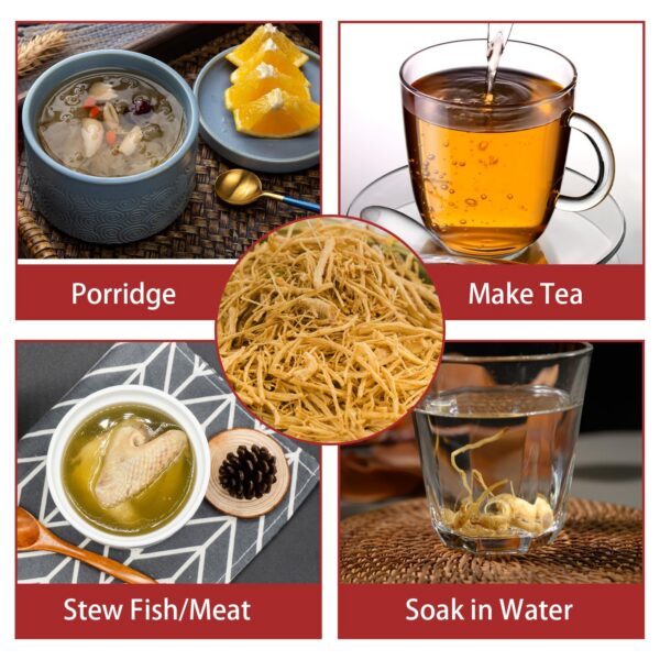 Frasco de ginseng Haoseng con etiqueta