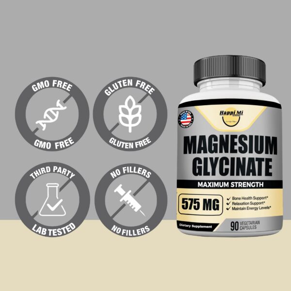 Rótulo Happi Mi Nutrition magnesio glicinato