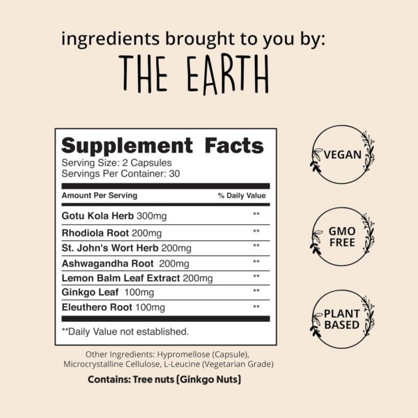 Adaptógenos naturales Happy Healthy Hippie para apoyo psicológico