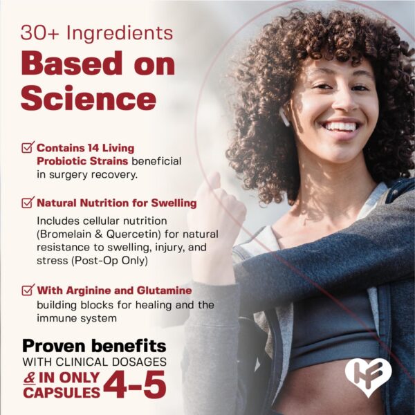 Version 1.0.0 Suplemento HealFast con quercetina y probióticos para heridas