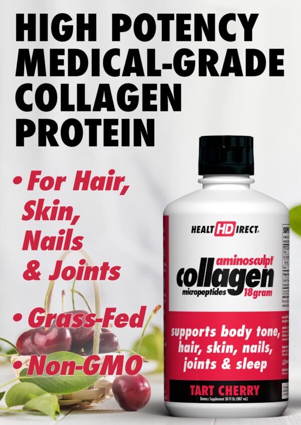 Sabor cereza del producto en frasco