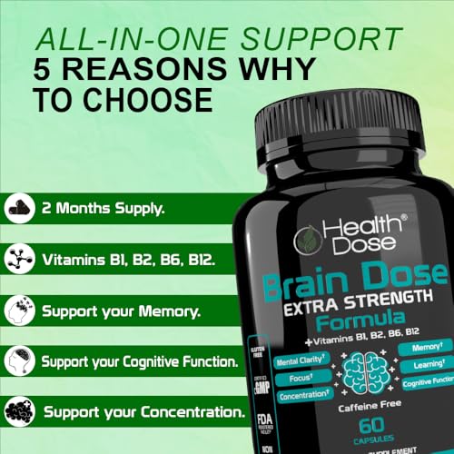 Health Dose Brain Dose sin cafeína para la mente