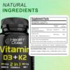 Health Dose envase suplementos vitamina D3 K2 MK7