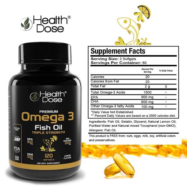 Gráfico de ingredientes de Omega-3