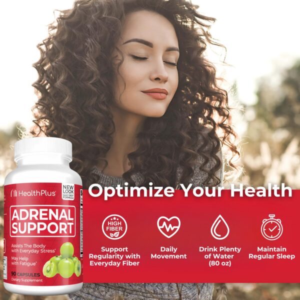 Capsulas Health Plus Adrenal Cleanse alineadas