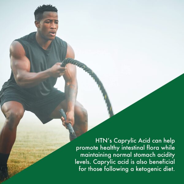 Cápsulas blandas Caprílico en mano