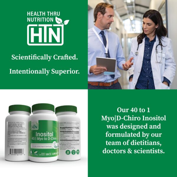 Contenido de cápsulas Health Thru Nutrition Inositol