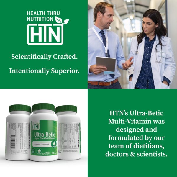 Presentación 120 dosis Health Thru Nutrition Ultra-Betic Multivitamin
