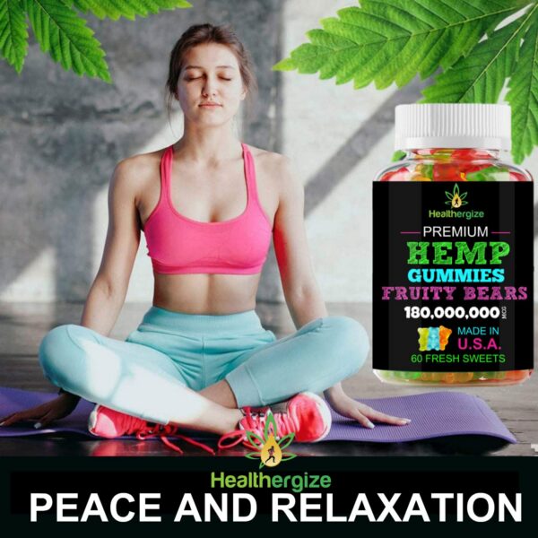 Presentación del empaque Sellado Healthergize Hemp Gummies