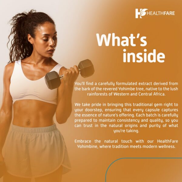 Version 1.0.0 Healthfare Yohimbine HCL suplemento para uso diario y calidad