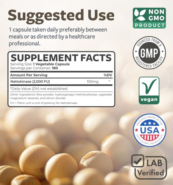 Capsulas veganas nattokinase Healths Harmony