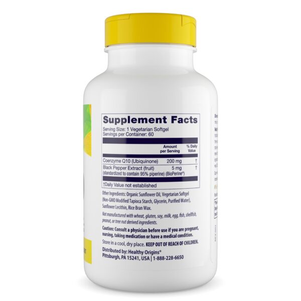 Version 1.0.0 Etiqueta de la fórmula CoQ10