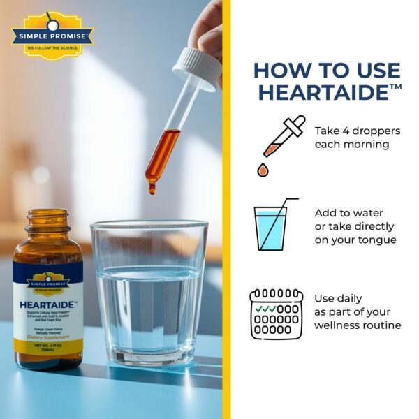 HeartAide suplemento líquido para soporte cardiovascular diario