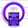 Frasco y cápsulas de Heavens Gate Blueberry Extract