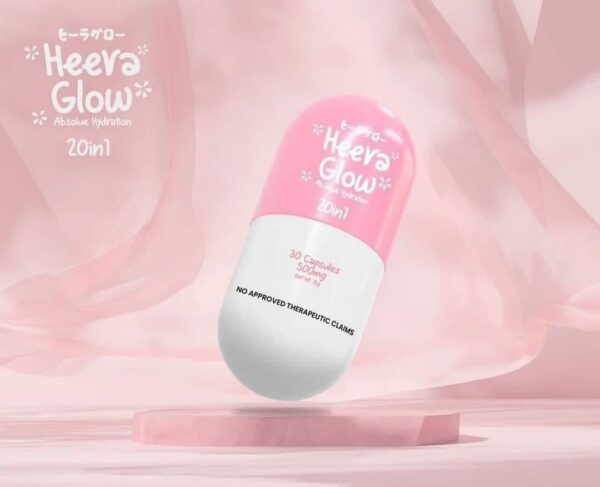 Frente de la caja Heera Glow Absolute Hydration