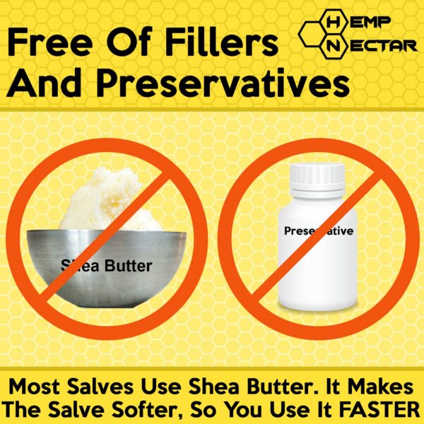 Aplicación del ungüento Hemp Nectar en piel