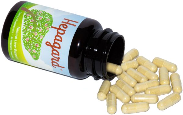 Hepagard frasco con suplemento natural para hígado sano