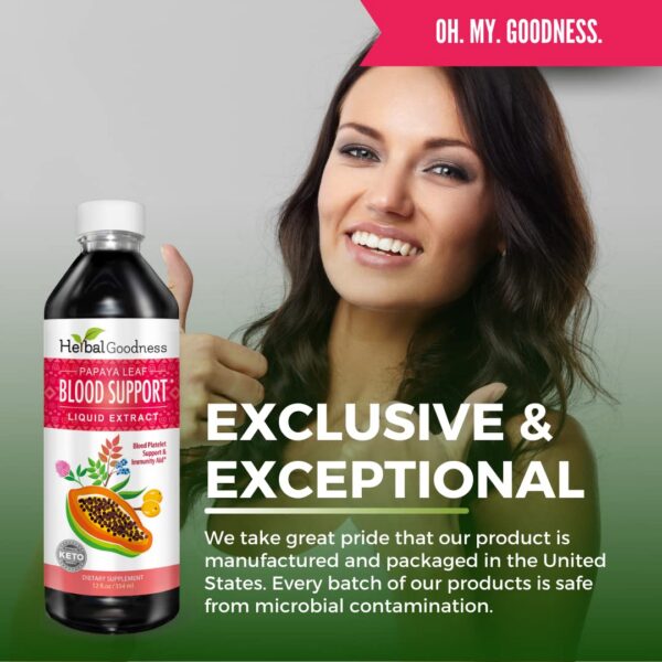 Version 1.0.0 Herbal Goodness Papaya Leaf Liquido Ingredientes