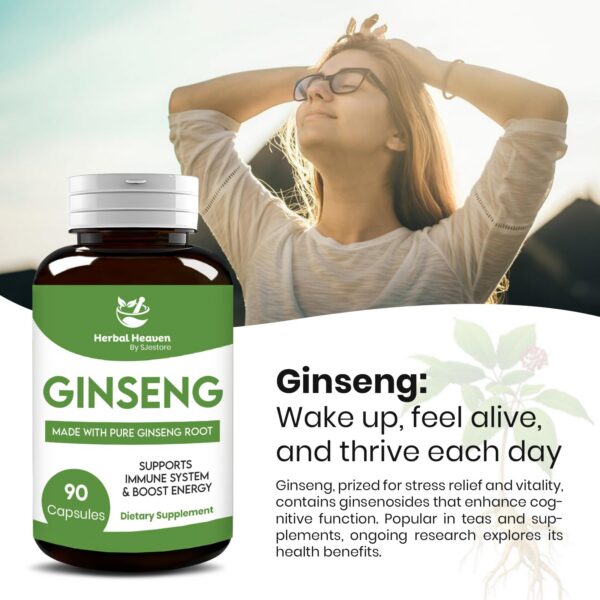 Herbal Heaven suplemento de ginseng para vitalidad