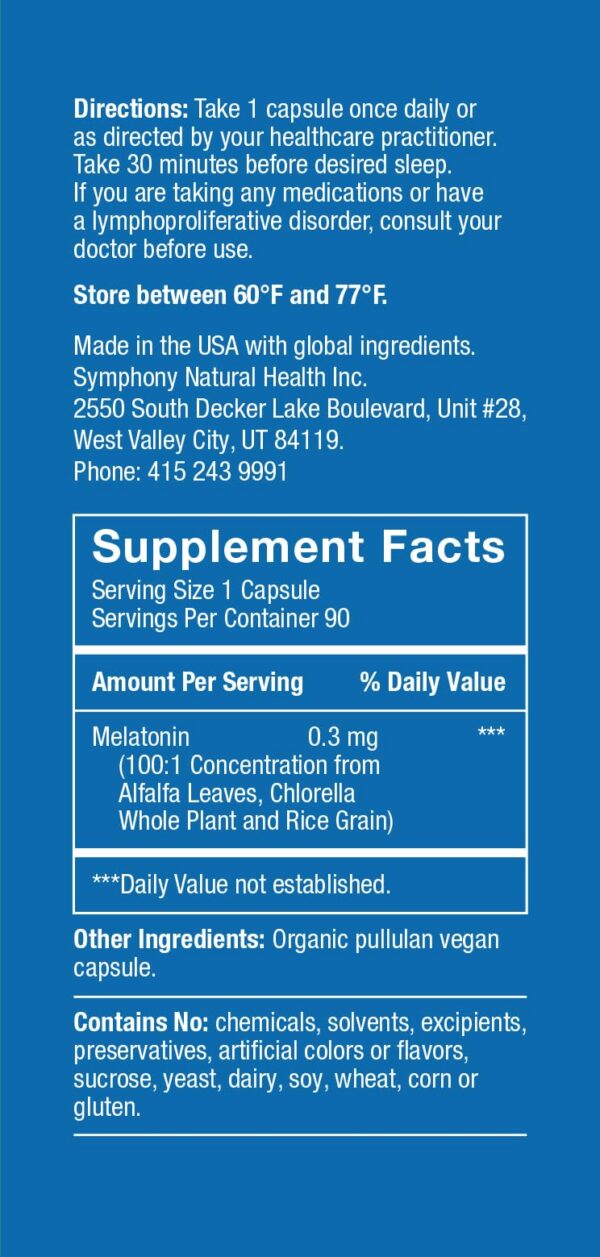 Herbatonin cápsulas veganas para apoyo de ritmo circadiano