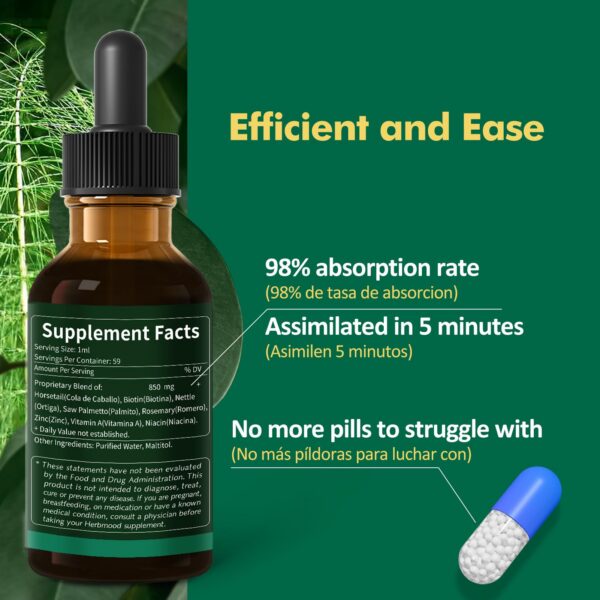 Vista lateral de la botella