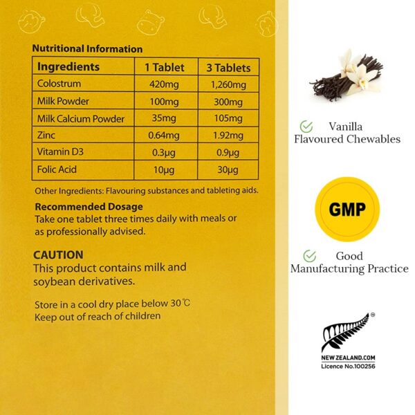 Version 1.0.0 Hi Well calostro premium vacuna alimentación pasto 200 tabletas oro