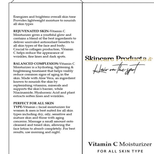 Hidratante vitamina c con beneficios antioxidantes