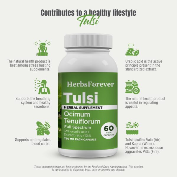 Version 1.0.0 Hierbas certicifadas USDA para cápsulas Tulsi
