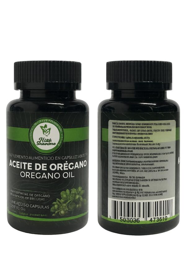 Presentación del suplemento de orégano High Supreme