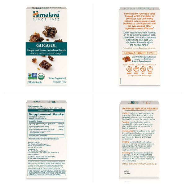 Detalle interior de la caja Himalaya Guggul