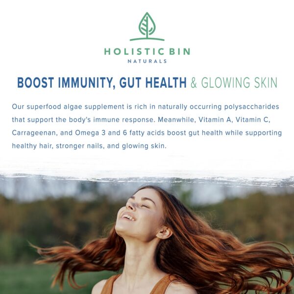 Frasco de Holistic Bin sobre mesa