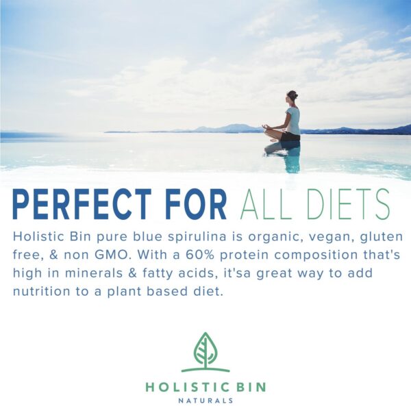 Polvo azul de algas HOLISTIC BIN para dieta vegana