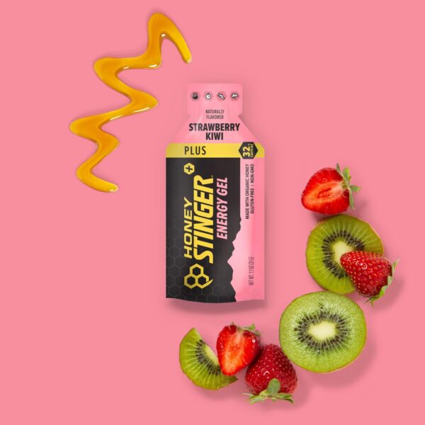 Geles Honey Stinger color rojo y verde