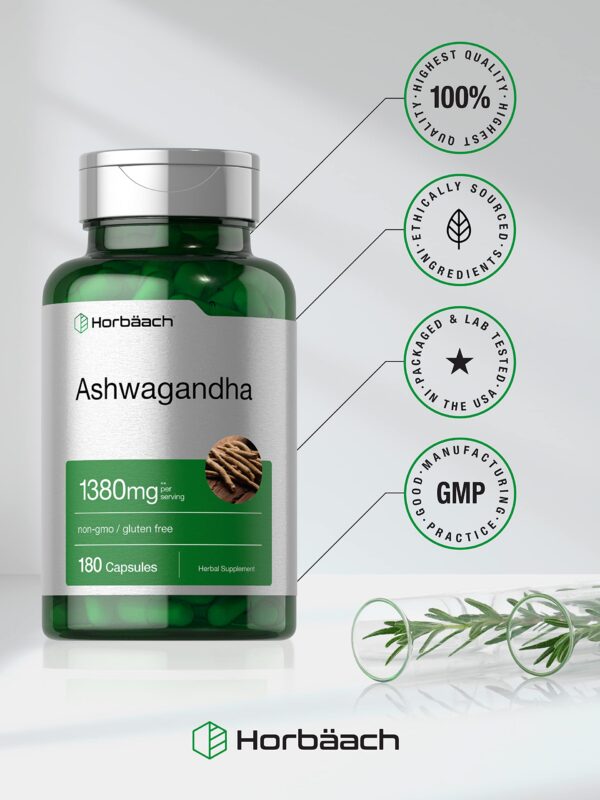 Detalles de etiqueta Ashwagandha