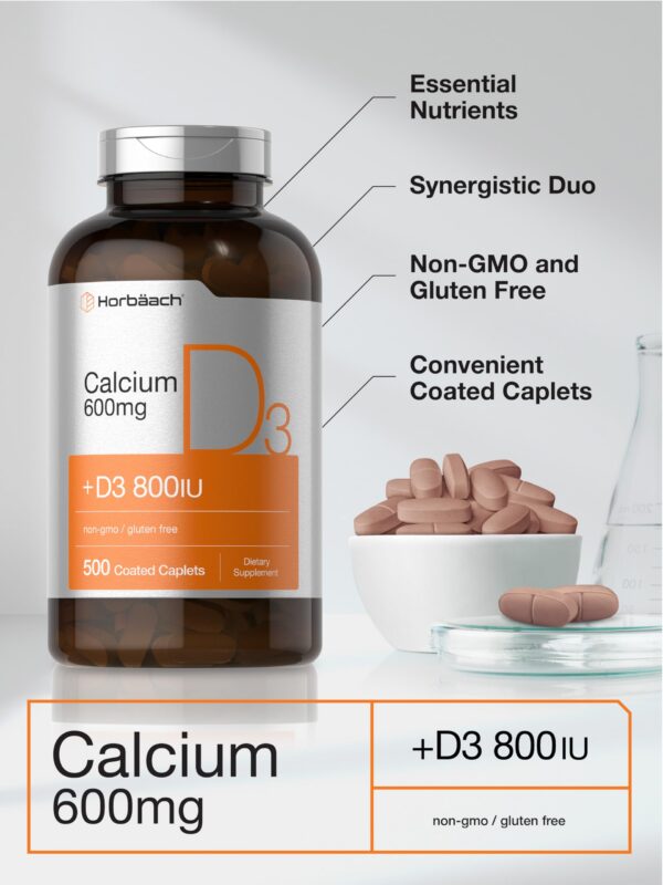 Detalles de ingredientes de Horbaach Calcium 600 mg