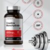 Frasco con etiqueta Horbaach Creatine Monohydrate