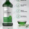 Dos botellas de 16oz gotas líquidas de clorofila Horbäach
