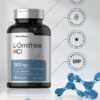 Etiqueta con información de L-Ornitina HCl