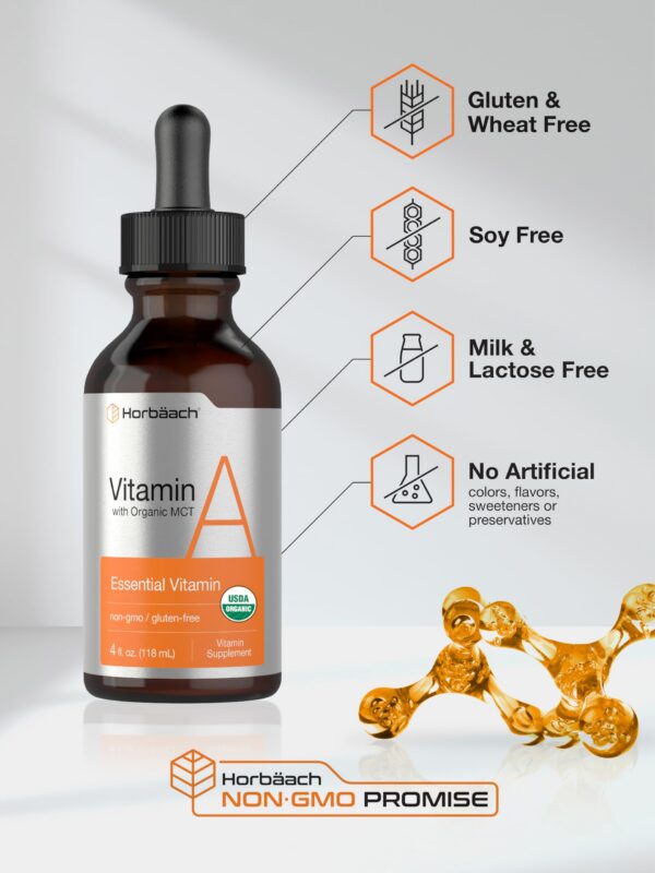 Etiqueta detallada de Horbaach Vitamina A Líquida