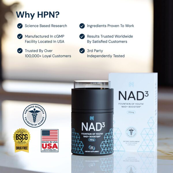 HPN NAD+ Booster suministro para 1 mes
