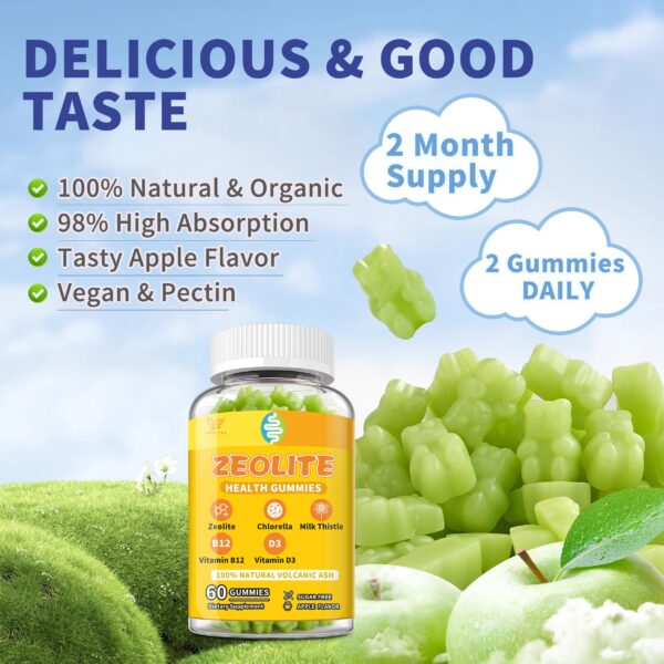 Gomitas sin azúcar sabor manzana