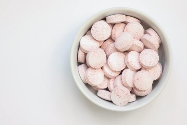 Frasco con 60 unidades vegano