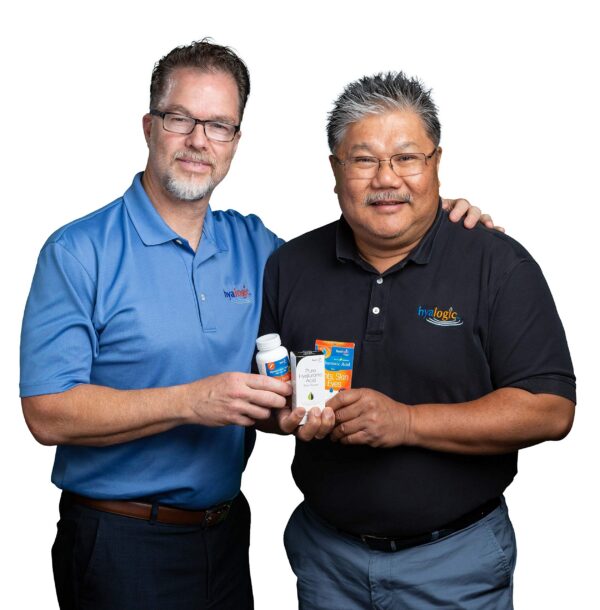 Version 1.0.0 Vista lateral del envase Hyalogic Resveratrol