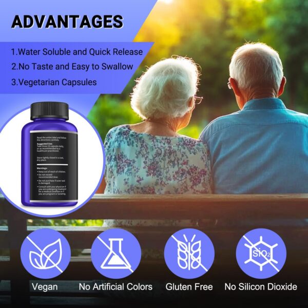 Tabletas con fórmula dual B1 y benfotiamina para energía y apoyo celular