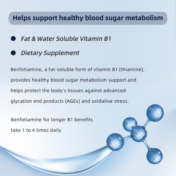 Botella compacta cápsulas I LOVE HEALTH vitamina B1 para apoyo diario